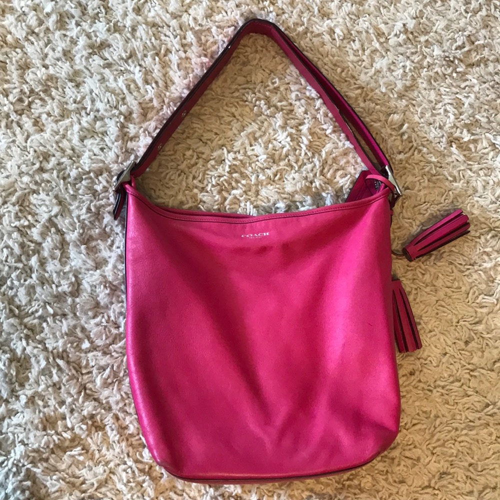 Hot pink coach bag